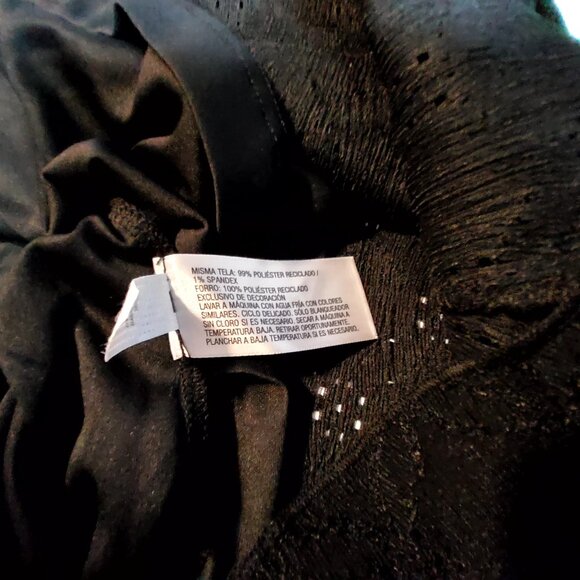 Wild Fable Off-The-Shoulder Black Lace Dress With Lining & Tags lace design - Picture 10 of 12